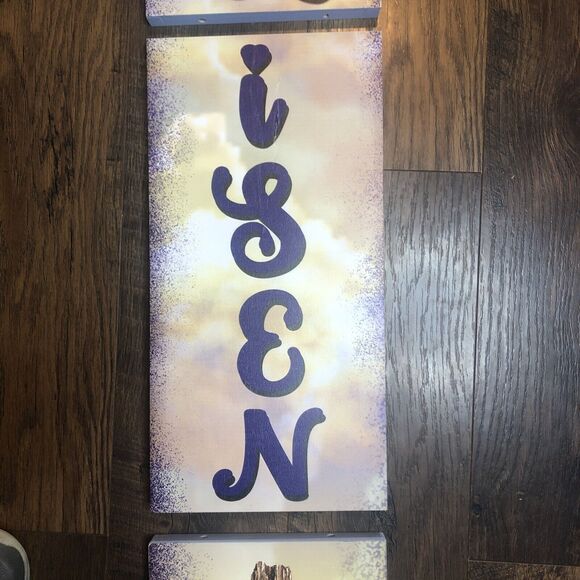 He is Risen Easter Wooden Vertical Porch Sign 8”x 48” Easter Cross New!! - Picture 3 of 8